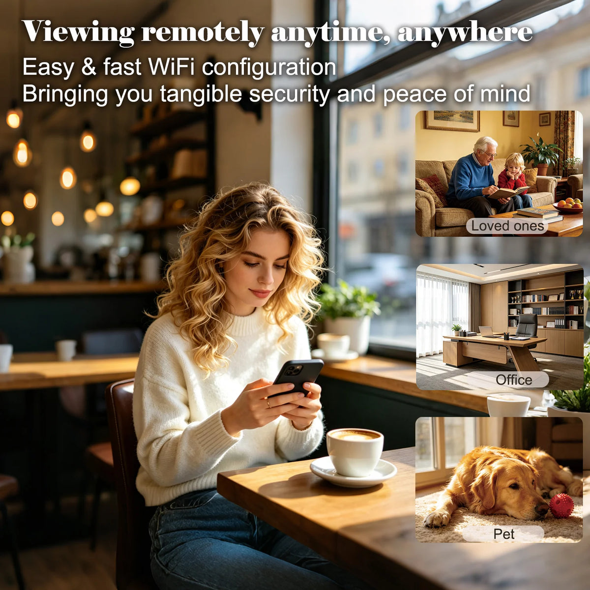 Mini Caméra WiFi HD Sans Fil Portable – Détection de Mouvement, Surveillance Maison & Nanny Cam
