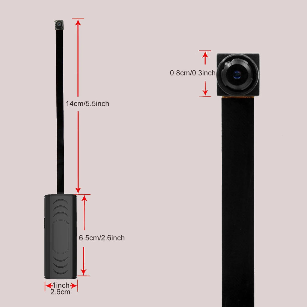 Mini Caméra WiFi HD Sans Fil Portable – Détection de Mouvement, Surveillance Maison & Nanny Cam