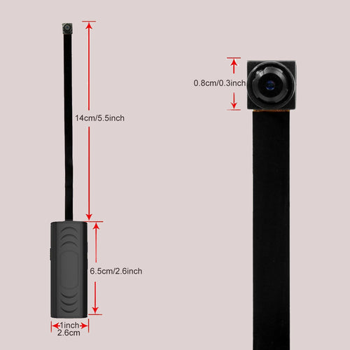 Mini Caméra WiFi HD Sans Fil Portable – Détection de Mouvement, Surveillance Maison & Nanny Cam