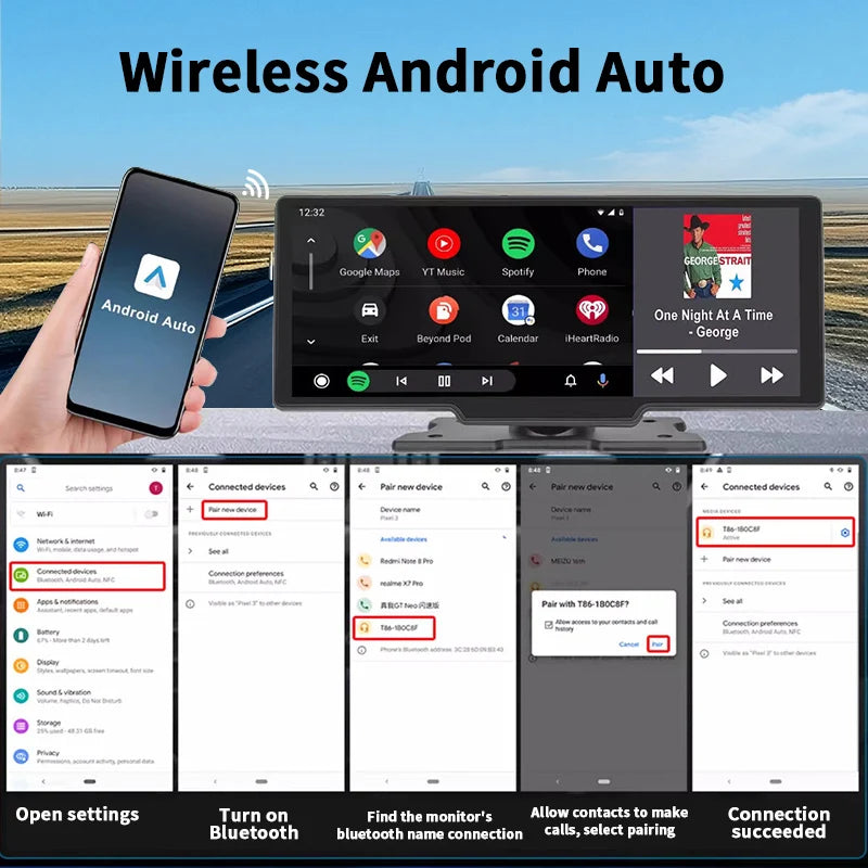 👉 Écran CarPlay 10,26" avec Caméra 4K est très bien comme ça.