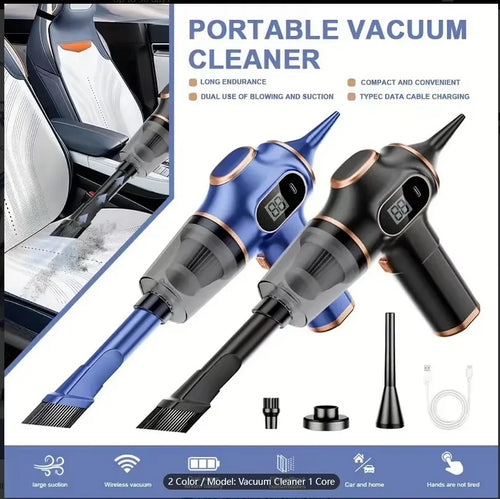 Aspirateur Sans Fil 4-en-1 Puissant | Voiture, Maison & Clavier | Recharge USB