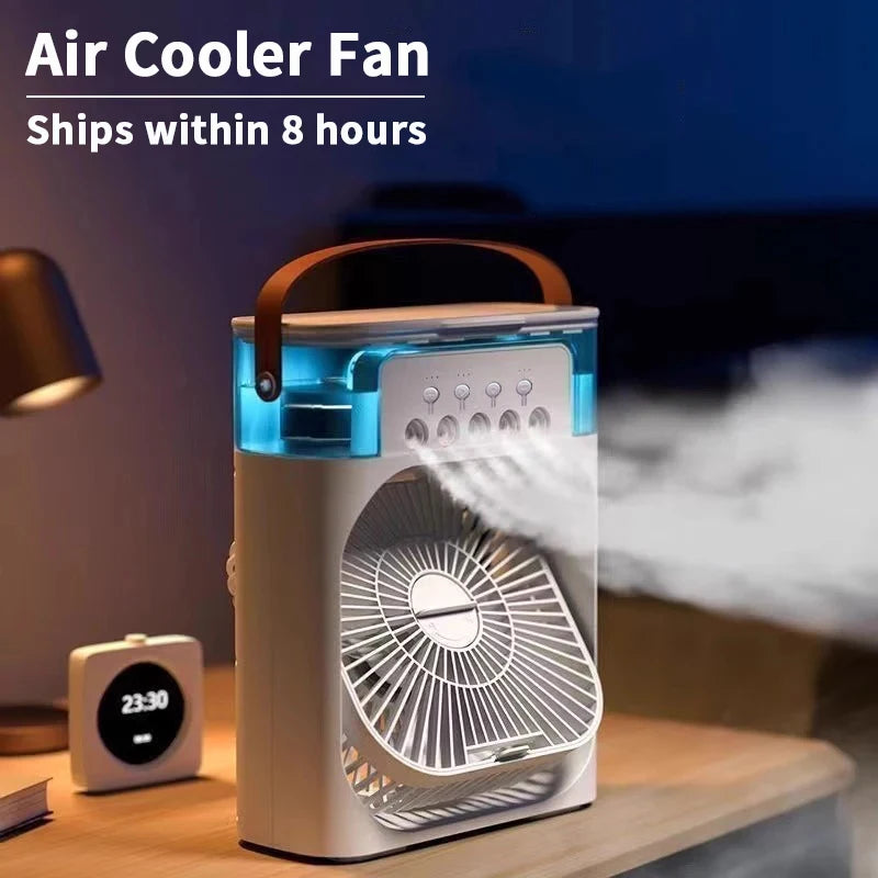 Climatiseur Portable 3-en-1 – Ventilateur, Humidificateur & Rafraîchisseur d'air USB