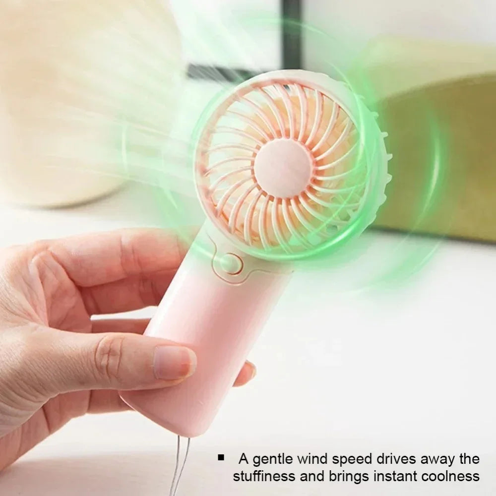 Mini Ventilateur Portable Rechargeable | Fraîcheur Partout, À Tout Moment