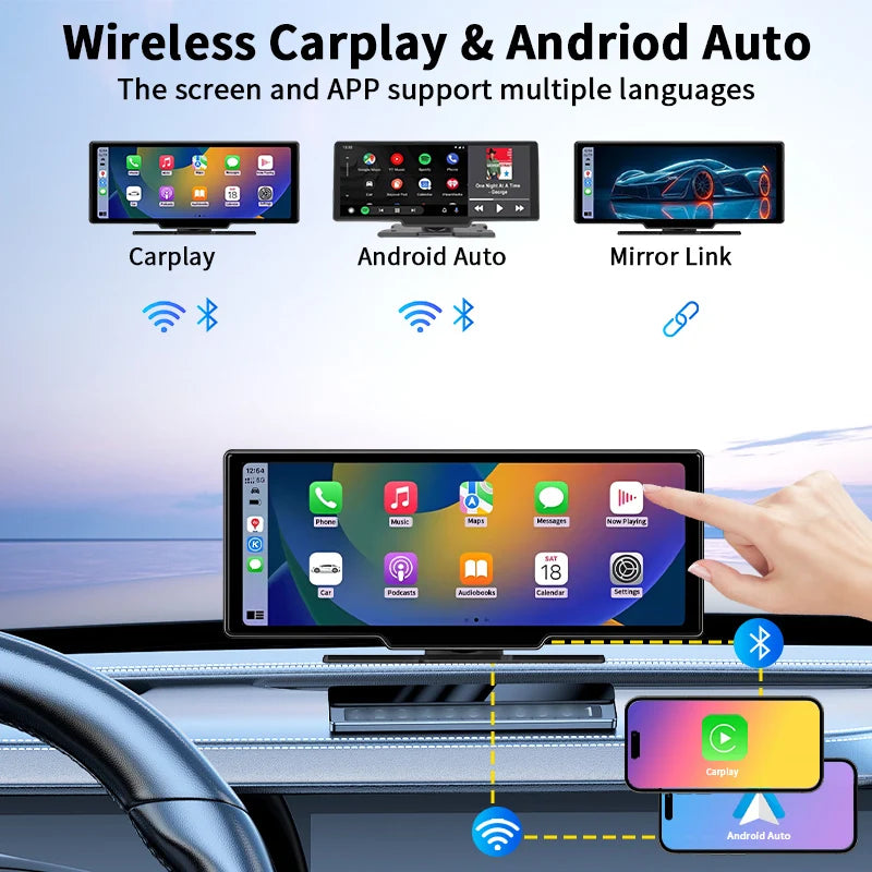 👉 Écran CarPlay 10,26" avec Caméra 4K est très bien comme ça.