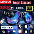 Lenovo 8K 1800MP AI Smart Glasses Hands-Free Calling AI Translation AI Chat Logging Music Playback Men Women Smart Sunglasses
