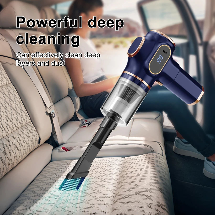 Aspirateur Sans Fil 4-en-1 Puissant | Voiture, Maison & Clavier | Recharge USB