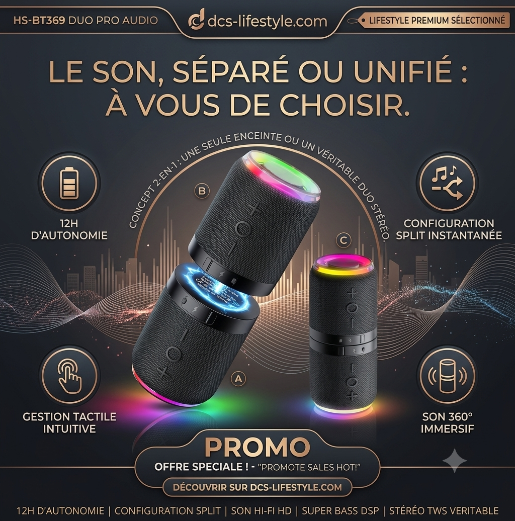 🔊 Enceinte Bluetooth TWS