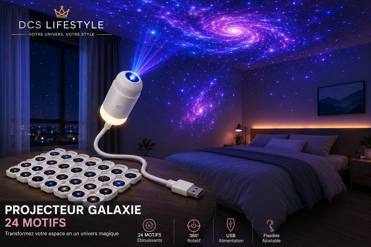 💫 Projecteur LED Étoiles – Déco Chambre & Voiture